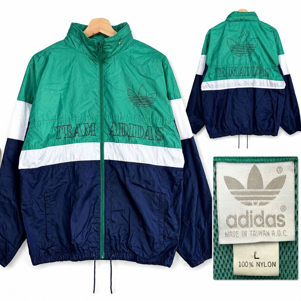 VTG 90’s Team Adidas Originals Colorblock Track Windbreaker Men’s Large Jacket